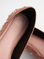 Camel Brown Forever Comfort® Studded Point Toe Flat Shoes - Image 6 of 6