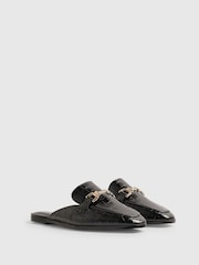 River Island Crocodile Embossed Backless Loafers - Obrázek 2 z 5
