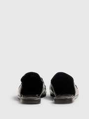 River Island Crocodile Embossed Backless Loafers - Obrázek 3 z 5