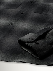Belstaff Black Outpost Brushed Cotton Flannel Shirt - Image 3 of 3