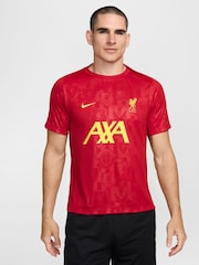 Nike Red Liverpool FC Academy Football T-Shirt - Image 1 of 6
