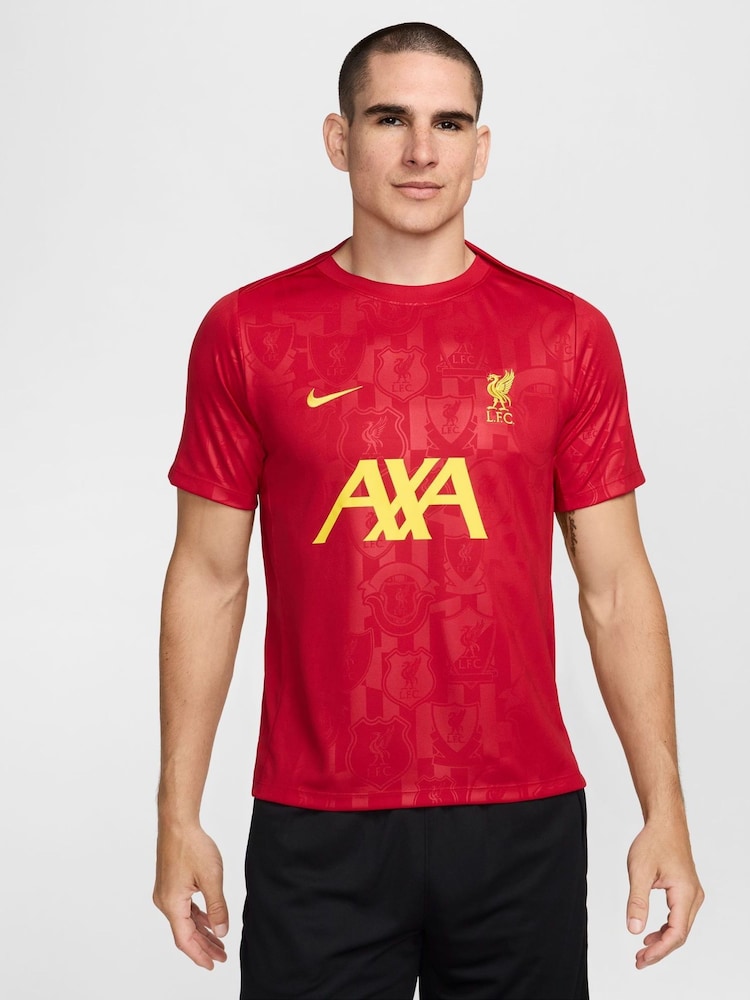 Nike Red Liverpool FC Academy Football T-Shirt - Image 1 of 6