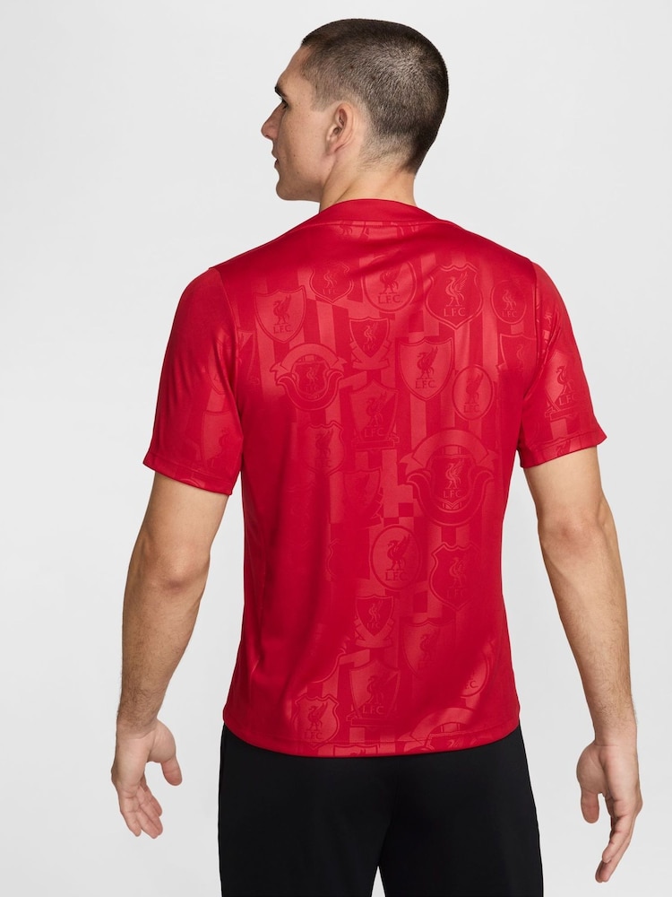 Nike Red Liverpool FC Academy Football T-Shirt - Image 2 of 6
