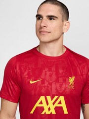 Nike Red Liverpool FC Academy Football T-Shirt - Image 3 of 6