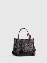 River Island Leopard Embroidered Tote Bag - 5суретінің 1 суреті
