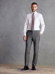 Charcoal Grey Slim Signature Tollegno Wool Suit: Trousers - Image 2 of 8