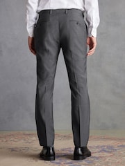 Charcoal Grey Slim Signature Tollegno Wool Suit: Trousers - Image 3 of 8