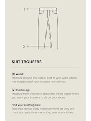 Charcoal Grey Slim Signature Tollegno Wool Suit: Trousers - Image 8 of 8