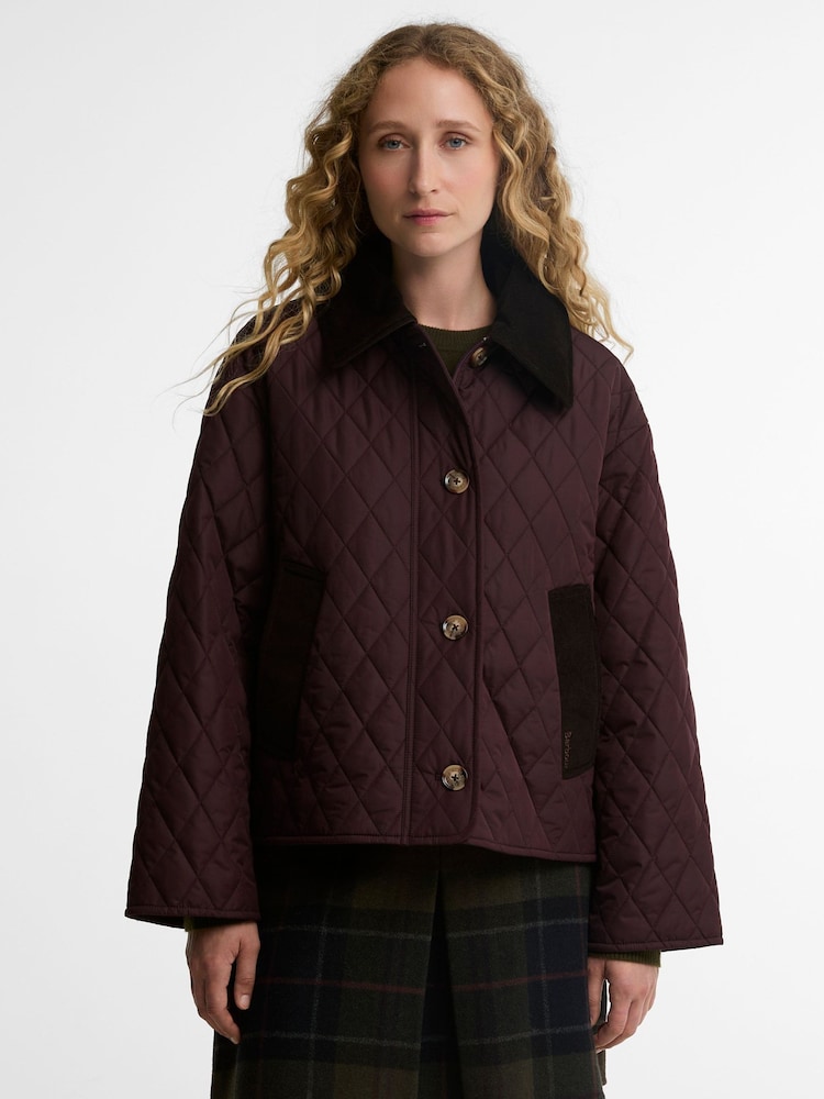 Barbour® Purple Moira Quilted Jacket - Image 1 of 6 Barbour® Purple Moira Quilted Jacket - Image 1 of 6