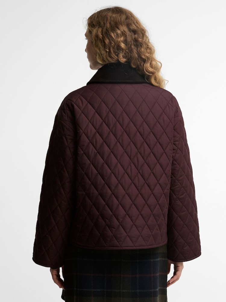 Barbour® Purple Moira Quilted Jacket - Image 2 of 6 Barbour® Purple Moira Quilted Jacket - Image 2 of 6
