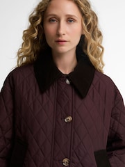 Barbour® Purple Moira Quilted Jacket - Image 4 of 6
