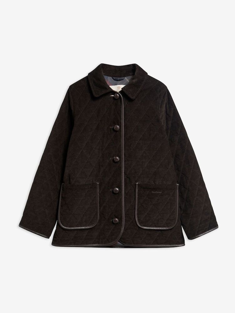 Barbour® Brown Marlow Quilted Jacket - Image 6 of 6 Barbour® Brown Marlow Quilted Jacket - Image 6 of 6