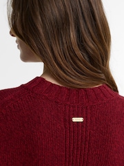 Barbour® Red Gaia Knitted Jumper - Image 4 of 6