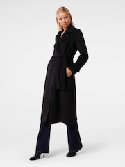 Forever New Black Devon Felled Coat - Image 3 of 4
