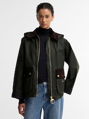 Barbour® Green Carville Wax Jacket - Image 1 of 6