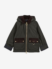 Barbour® Green Carville Wax Jacket - Image 6 of 6