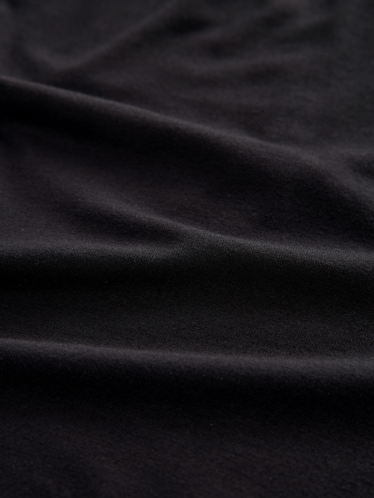 Black Jersey Wide Leg Trousers - Image 6 of 6