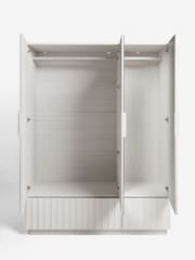 White Kendal Oak Effect Triple, 2 Drawers Wardrobe - Image 5 of 10