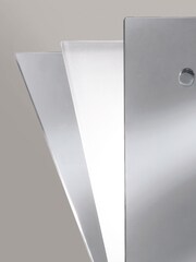 Searchlight Metal Cloro Deco Fan Style Frosted Mirror Wall Light - Image 2 of 2