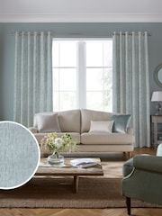 Laura Ashley Duck Egg Blue Whinfell Made to Measure Curtains - Image 5 of 10