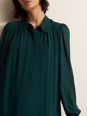 Phase Eight Green April Swing Mini Dress - Image 5 of 7