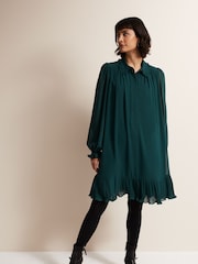 Phase Eight Green April Swing Mini Dress - Image 7 of 7