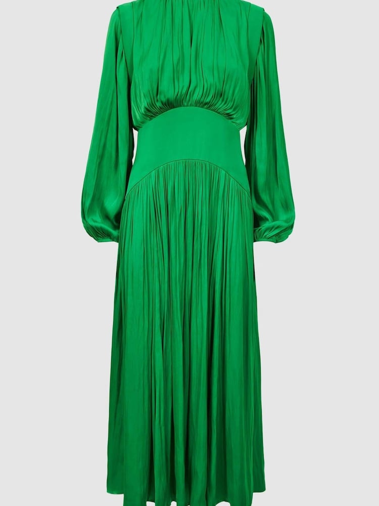Florere Pleated Midi Dress - Image 2 of 6 Florere Pleated Midi Dress - Image 2 of 6