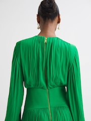 Florere Pleated Midi Dress - Image 3 of 6