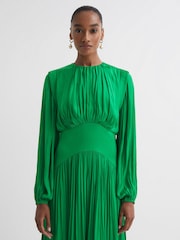 Florere Pleated Midi Dress - Image 5 of 6