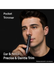 Braun Grey Ear & Nose Trimmer, Pocket Size, Dual Blades, Skin Gentle Technology, EN20 - Image 2 of 7