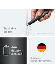 Braun Grey Ear & Nose Trimmer, Pocket Size, Dual Blades, Skin Gentle Technology, EN20 - Image 6 of 7