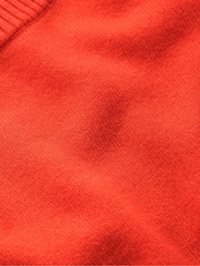 Boden Orange Elsie Cashmere Crew Neck T-Shirt - Image 2 of 2
