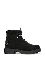 Blowfish Malibu Black Astor Regular Fit Lace-Up Boots - Image 1 of 7