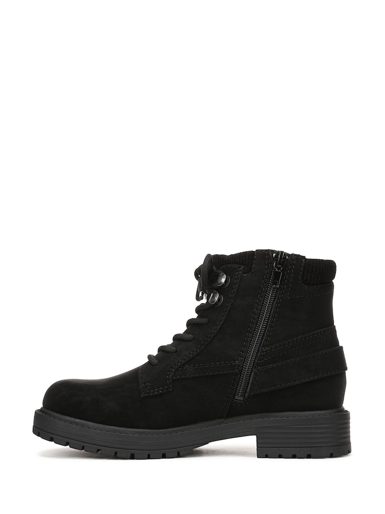 Blowfish Malibu Black Astor Regular Fit Lace-Up Boots - Image 2 of 7