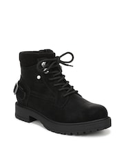 Blowfish Malibu Black Astor Regular Fit Lace-Up Boots - Image 7 of 7