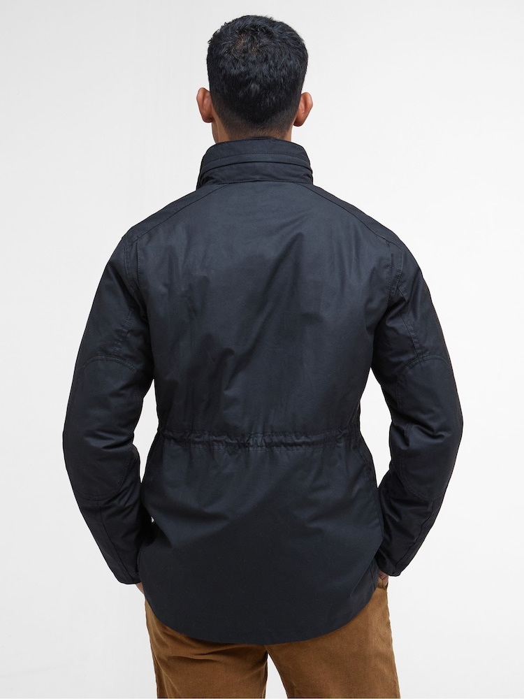 Barbour® Black Sapper Wax Jacket - Image 2 of 9 Barbour® Black Sapper Wax Jacket - Image 2 of 9