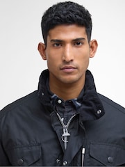 Barbour® Black Sapper Wax Jacket - Image 4 of 9