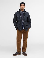 Barbour® Black Sapper Wax Jacket - Image 8 of 9