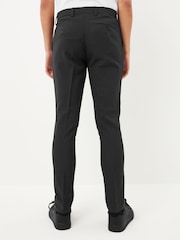 Charcoal Grey Super Skinny Machine Washable Plain Front Smart Trousers - Image 3 of 5