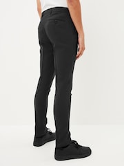 Charcoal Grey Super Skinny Machine Washable Plain Front Smart Trousers - Image 4 of 5