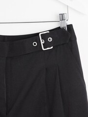 Oliver Bonas Wide Leg Buckle Waist Black Trousers - Image 7 of 7