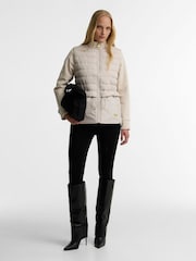 Barbour® International Natural Ari Quilted Sweatshirt - Image 2 of 6