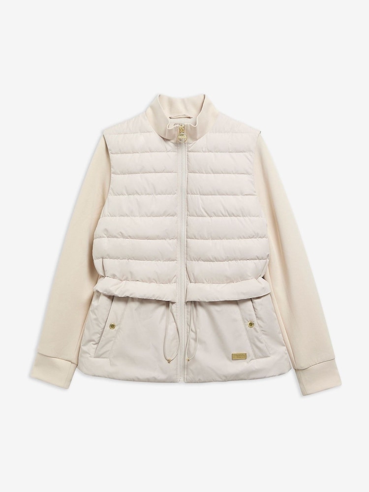 Barbour® International Natural Ari Quilted Sweatshirt - Image 6 of 6