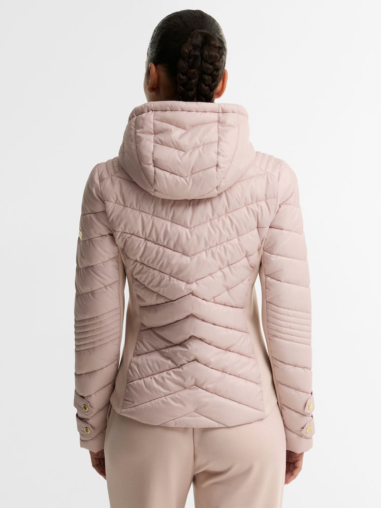 Barbour® International Natural Salengro Quilted Jacket - Image 2 of 7 Barbour® International Natural Salengro Quilted Jacket - Image 2 of 7