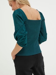 FatFace Green Lila Top - Image 2 of 3