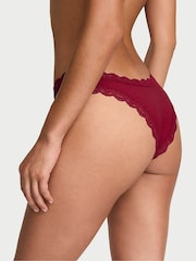 Victoria's Secret Red Lacquer Lace Trim Brazilian Knickers - Image 2 of 2