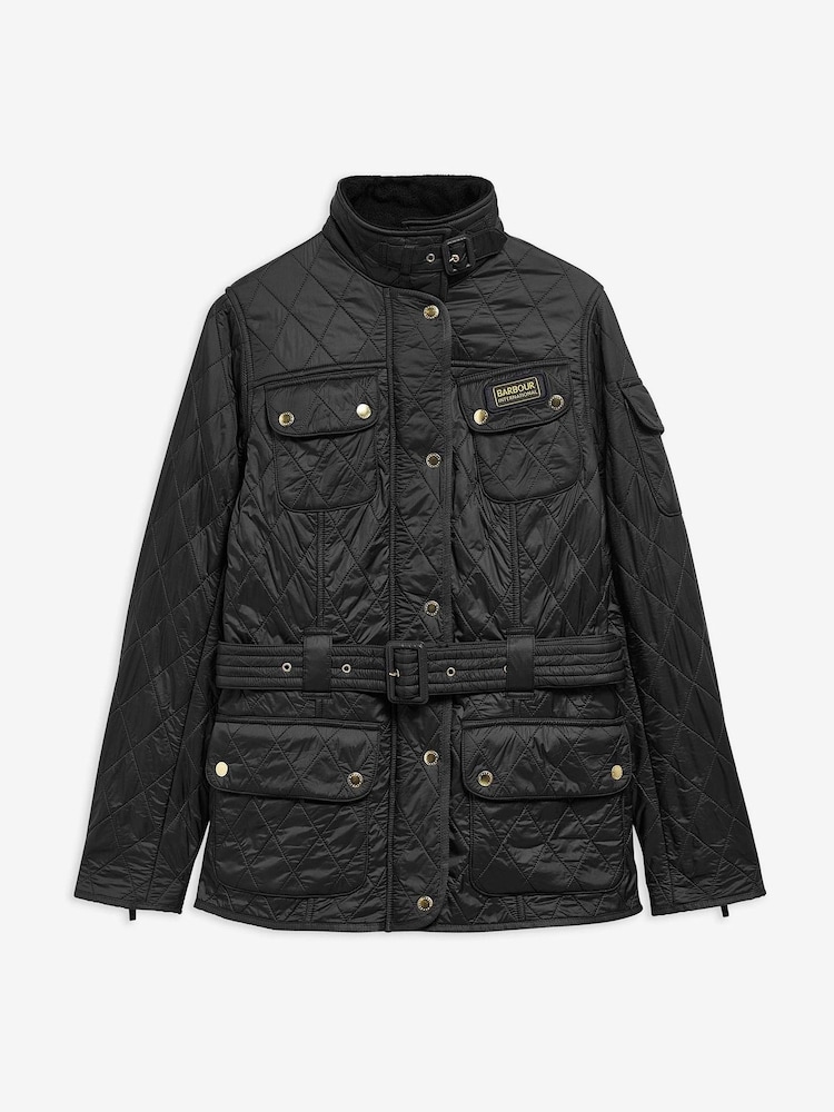 Barbour International Black Polarquilt Quilted Jacket - Image 7 of 7 Barbour International Black Polarquilt Quilted Jacket - Image 7 of 7