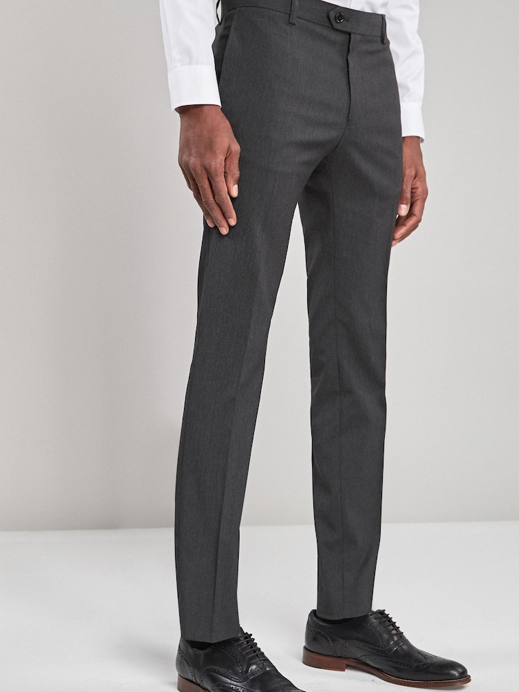 Charcoal Super Skinny Stretch Smart Trousers - Image 1 of 6