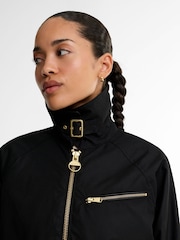 Barbour® International Black Donnington Wax Jacket - Image 5 of 6