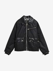Barbour® International Black Donnington Wax Jacket - Image 6 of 6